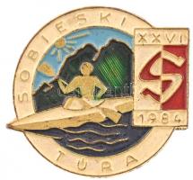 1984. Sobieski Túra - XXVI 1984 műgyantás jelvény (37x30mm) T:1-