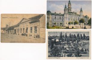 12 db RÉGI magyar város képeslap / 12 pre-1945 Hungarian town-view postcards
