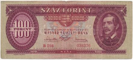 1947. 100Ft "B098 038376" T:III-  Adamo F27