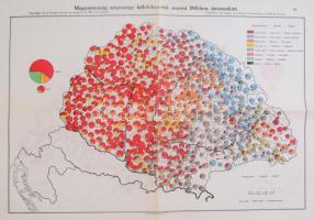 cca 1920 Magyarország népessége hitfelekezetek szerint 1910-ben, járásonkint/Population de la Hongri...