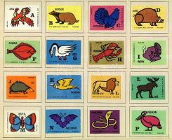 709 darabos lengyel gyufacímke-gyűjtemény iratrendezőben