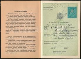 1934 Veszprém, Magyar Királyság által kiállított fényképes útlevél / Hungarian passport
