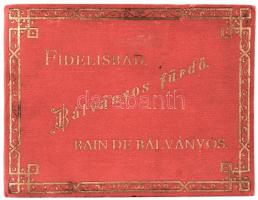 1897 Bálványosfürdő (Fidelisbad / Bain de Bálványos) leporelló, 6 képpel
