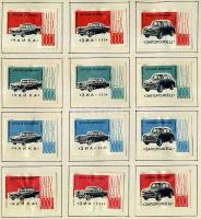 763 darabos lengyel gyufacímke-gyűjtemény iratrendezőben