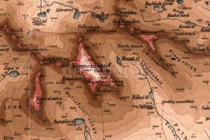 A Magas-Tátra turistatérképe, 1:50 000, rajz és lith. Schubert Budapest, kiadja: M. Kir. Földmívelés...