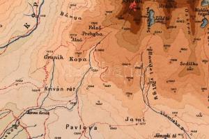 A Magas-Tátra turistatérképe, 1:50 000, rajz és lith. Schubert Budapest, kiadja: M. Kir. Földmívelés...