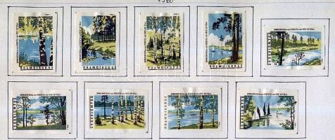 763 darabos lengyel gyufacímke-gyűjtemény iratrendezőben