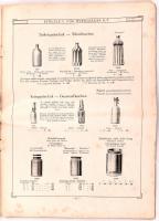 1912 Bp., Stölzle C. Fiai Üveggyárak Részványtársaság árjegyzéke, széteső állapotban, 20p