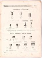 1912 Bp., Stölzle C. Fiai Üveggyárak Részványtársaság árjegyzéke, széteső állapotban, 20p