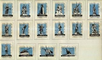 538 darabos szovjet gyufacímke-gyűjtemény iratrendezőben