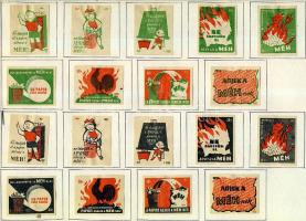 995 darabos magyar gyufacímke-gyűjtemény szépen feldolgozva iratrendezőben