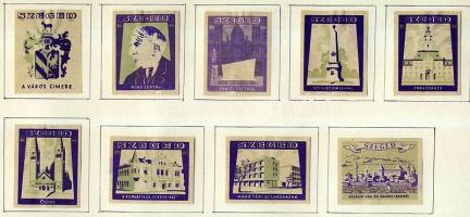 995 darabos magyar gyufacímke-gyűjtemény szépen feldolgozva iratrendezőben