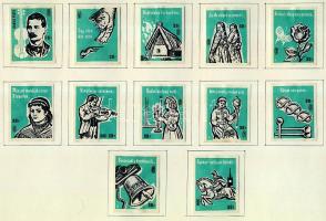 995 darabos magyar gyufacímke-gyűjtemény szépen feldolgozva iratrendezőben