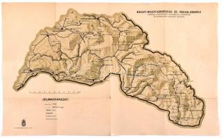 1941 Kelet-Magyarország és Észak-Erdély városai, gyógyfürdői, stb. térkép, M. Kir. Honvéd Térképészeti Intézet, szakadással, 31×50 cm