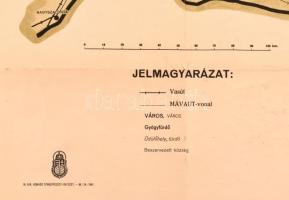 1941 Kelet-Magyarország és Észak-Erdély városai, gyógyfürdői, stb. térkép, M. Kir. Honvéd Térképésze...