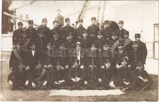 1920 Magyar katonák csoportképe / Hungarian military, soldiers group photo (EK)