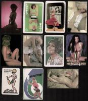 1971-2006 11 db kártyanaptár, közte erotikus, külföldi, lottós