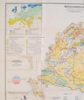 1927 Magyarország gazdaságföldrajzi térképe/Economic-geographical map of Hungary, 1:1,500.000, Bp., ...