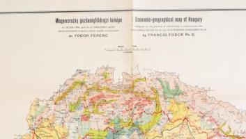 1927 Magyarország gazdaságföldrajzi térképe/Economic-geographical map of Hungary, 1:1,500.000, Bp., ...