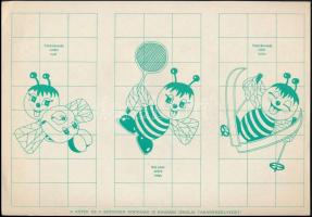 cca 1970 2 db iskolai takarékbélyeg gyűjtőlap kitöltetelen