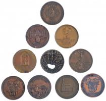 10db-os Br emlékérem tétel közte, 1983. "MÉE Szombathelyi Csoportja / Szentgotthárd alapításána...