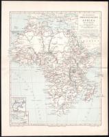 3 db Afrika térkép a Meyers lexikonból 30x25 cm