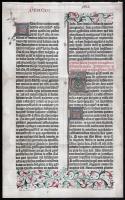 cca 1900 Gutenberg kódex facsimila a Meyers lexikonból 24x39 cm