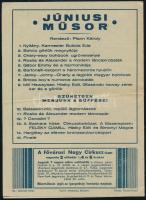 cca 1960 Cirkusz és ORI műsorfüzet 2 db