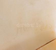 Henry Schumacher (?-?): Alabatásrom büszt, jelzett (Henry 10), márvány talapzaton, részben javított ...