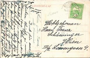 1914 Székelyhíd, Sacueni; Pályaudvar, vasútállomás, állomásfőnök irodája. W. L. Bp. 2267. Gottlieb n...