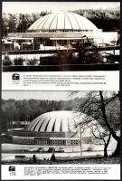 cca 1980-1990 Soproni építkezések, Építésügyi Tájékoztatási Központ, 4 db sajtófotó, 23,5×17 cm