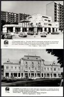 cca 1980-1990 Nyíregyházi építkezések, Építésügyi Tájékoztatási Központ, 4 db sajtófotó, 23,5×17 cm
