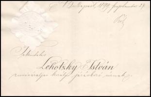 1899 Lehotzky István besztercebányai kir. törvényszéki bírói kinevezése, Plósz Sándor (1846-1925) ig...