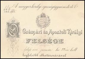 1905 Lehotzky István besztercebányai kir. törvényszéki bírói kinevezése, Plósz Sándor (1846-1925) ig...