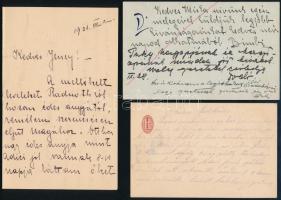 1904-1921 6 db kézzel írott levél