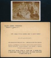 1927-1934 4 db Vajda János Társasággal kapcsolatos nyomtatvány tétel, közte fotó, szórólap, egyiken szakadás