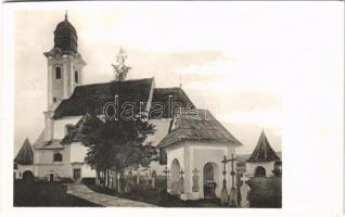 Gyergyószentmiklós, Gheorgheni; az 1730. évben épült örmény szertartású római katolikus templom / Armenian Catholic church built in 1730 (gyűrődés / crease)