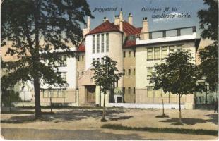 1920 Nagyvárad, Oradea; Országos M. kir. Csendőrségi iskola. Sonnenfeld Adolf kiadása / Gendarmerie school (szakadás / tear)
