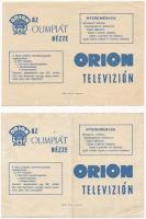 1967. "Olimpiai Sorsjegy Mexikó 1968" (2x) T:II,II-