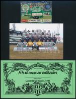 Fradi tétel: emlékjegy a Fradi múzeumba (1997) , játékosokról egyéni valamint csoportkép, közte Lipcsei Péter, kártya