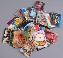 Kb. 70 db külföldi és magyar telefonkártya, többségében a 90-es évekből