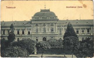 Temesvár, Timisoara; Józsefvárosi zárda. W. L. Bp. 2037. Gerő Manó kiadása / Iosefin, nunnery (kopott sarkak / worn corners)