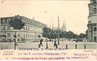 1901 Temesvár, Timisoara; Józsefváros. Nachbargauer János kiadása / Josefstadt / Iosefin / street view (EK)