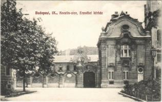 1912 Budapest IX. Ferencváros, Knézits utca, Erzsébet kórház (EK)