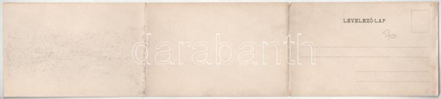 Budapest I. Krisztinaváros látképe. Divald Károly 249. sz. 3-részes kihajtható panorámalap / 3-tiled...