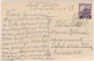 1931 Szeghalom, Református templom, Sphinx Benzin töltőállomás táblája + "SZEGHALOM - PÜSPÖKLAD...