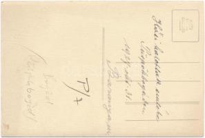 1927 Bogád, Püspökbogád; Hősök szobra, emlékmű. photo (vágott / cut)