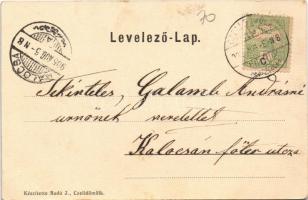 1905 Celldömölk, Kossuth Lajos utca, Szabó József szállodája, Szabó Lajos vendéglője, étterem. Radó ...