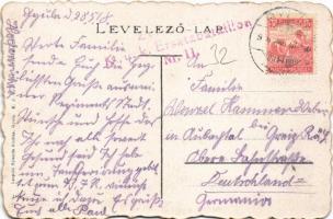 1918 Gyula, árvaház. Leopold nyomda + "K.u.K. Ersatzbataillon Nr. 11." (EB)