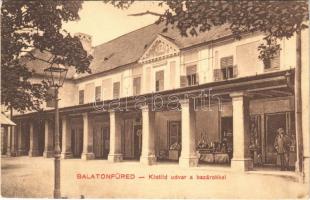 1914 Balatonfüred, Klotild udvar a bazárokkal. Hegenbarth Vilmos kiadása (EK)